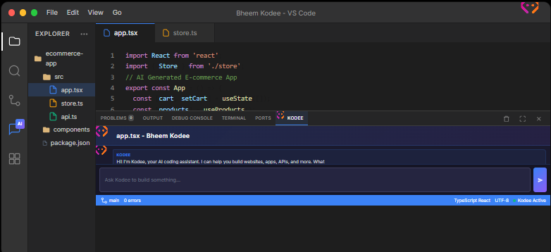 Bheem Kodee VS Code AI Coding Assistant